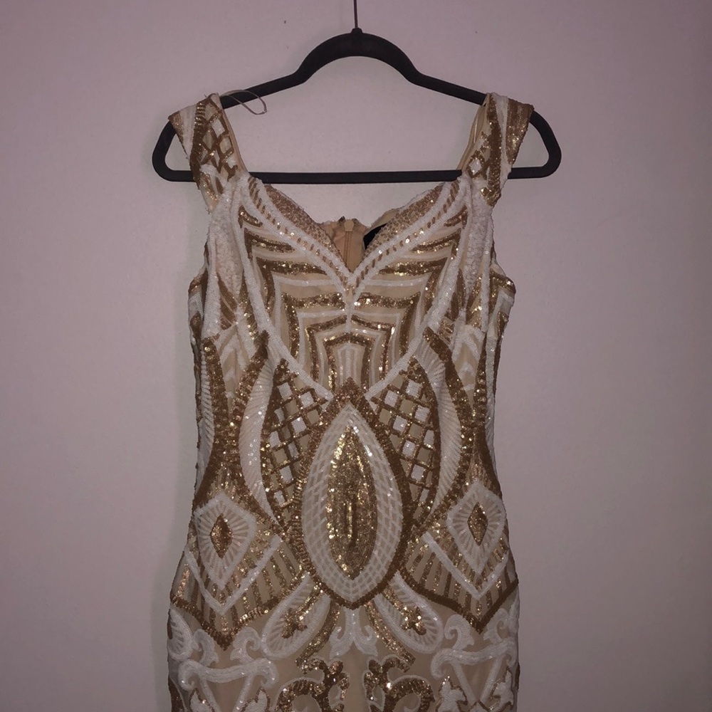 Akira sequin midi dress